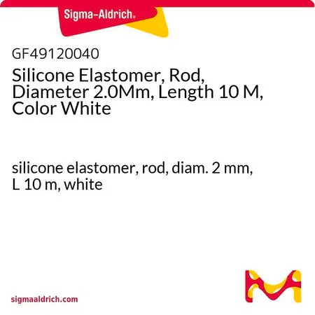Sigma-Aldrich Silicone Elastomer, Rod, Diameter 2.0Mm, Length 10 M, Color White，硅胶弹性体，棒，直径2 mm，长10 m，白色