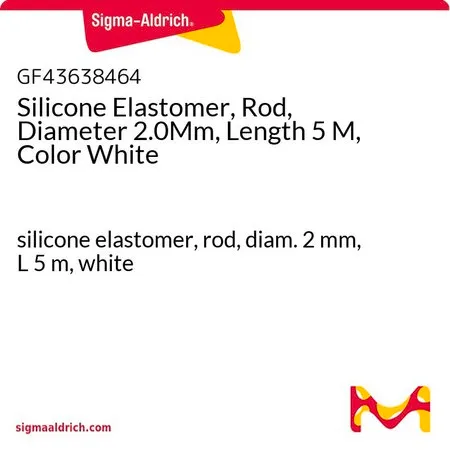 Sigma-Aldrich Silicone Elastomer, Rod, Diameter 2.0Mm, Length 5 M, Color White，硅橡胶，棒，直径2 mm，长5 m，白色