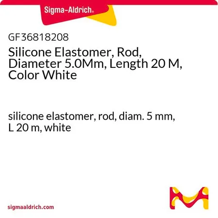 Sigma-Aldrich Silicone Elastomer, Rod, Diameter 5.0Mm, Length 20 M, Color White，硅橡胶，棒，直径5 mm，长20 m，白色