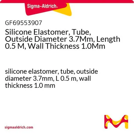 Sigma-Aldrich Silicone Elastomer, Tube, Outside Diameter 3.7Mm, Length 0.5 M, Wall Thickness 1.0Mm，硅胶弹性体，管，外径3.7mm，长0.5 m，壁厚1.0 mm