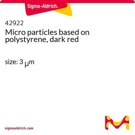 Sigma-Aldrich 基于聚苯乙烯的深红色微粒，尺寸：3 μm