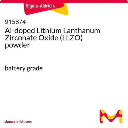 Sigma-Aldrich Al-doped lithium lanthanum zirconium oxide (LLZO)，固体电解质，粉末，电池级