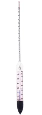 Sigma-Aldrich Specific Gravity Hydrometer with Thermometer，比重1.000 - 1.070（0.001细分），长385 mm