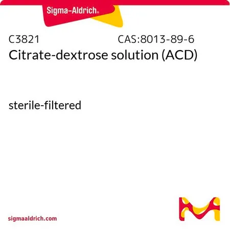 Sigma-Aldrich 柠檬酸-葡萄糖溶液 (ACD),菌过滤