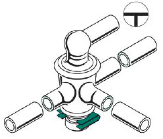 Sigma-Aldrich Aldrich® high-vacuum glass stockcock, T-bore，旋塞孔4 mm