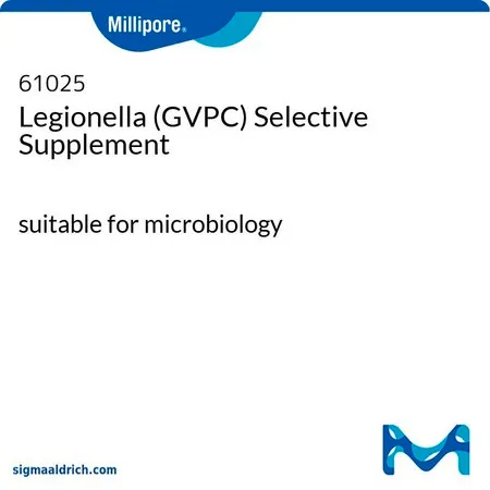 默克密理博 军团菌 (GVPC) 选择性添加剂,军团菌粉,适用于微生物学