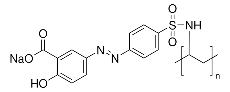 Sigma-Aldrich 聚[1-[4-(3-羧基-4-羟基苯偶氮)苯磺酰氨基]-1,2-乙二基钠盐]，工业级
