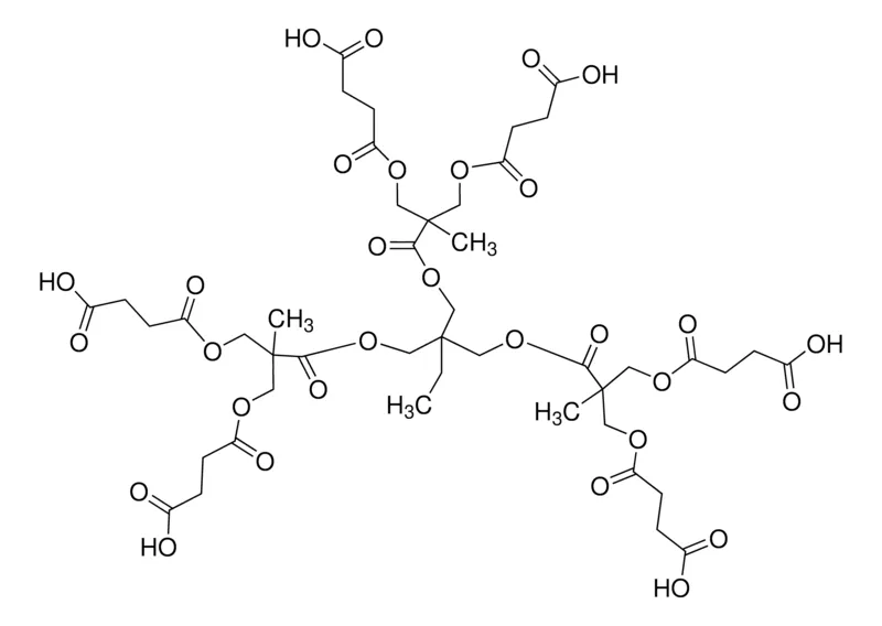 Sigma-Aldrich bis-MPA-COOH dendrimer,第一代三羟甲基丙烷核心