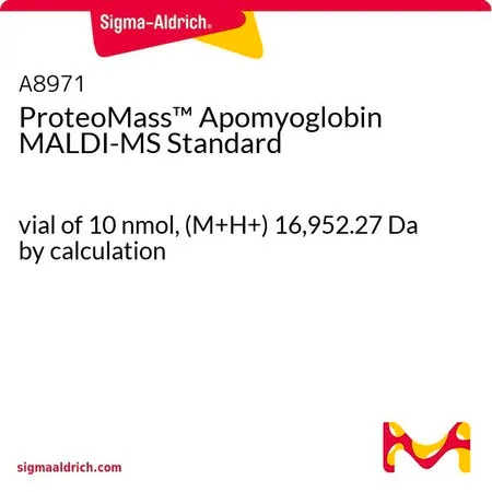 Sigma-Aldrich ProteoMass ™ MALDI-MS 标准品，10 nmol小瓶，（M+H+）计算为16,952.27 Da