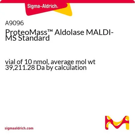 Sigma-Aldrich ProteoMass ™ 醛缩酶 MALDI-MS 标准品，10 nmol小瓶，计算平均分子量为39,211.28 Da