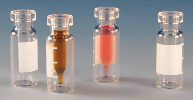 默克Supelco 带有熔融玻璃衬管的 12×32mm 钳口样品瓶，体积0.3 mL，透明玻璃小瓶（带熔融插入件），顶部卷曲，O.D. × H × I.D. 12 mm × 32 mm × 6 mm，大开口