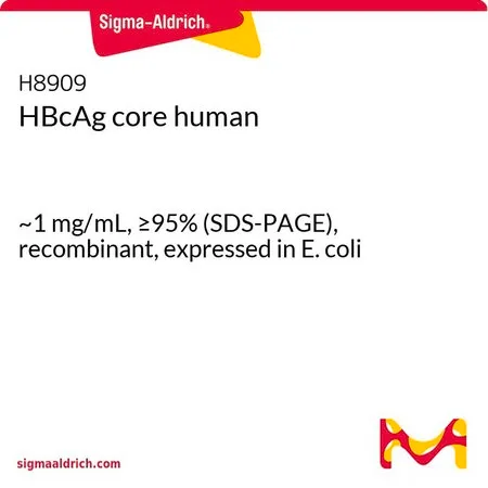 Sigma-Aldrich HBcAg 核心 人,~1 mg/mL,≥95%(SDS-PAGE),重组,在大肠杆菌中表达