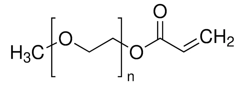 Sigma-Aldrich 聚乙二醇甲醚丙烯酸酯,平均Mn 2,000,丙烯酸酯,甲氧基,MEHQ作为抑制剂,化学改性剂聚合反应