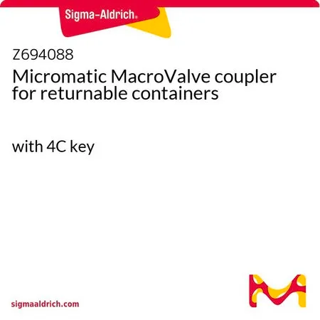 Sigma-Aldrich Micromatic MacroValve coupler for returnable containers，带4C键