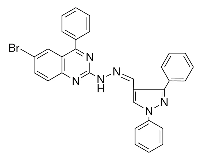 Sigma-Aldrich N-(6-BR-4-PH-QUINAZOLIN-2-YL)-N'-(1,3-DIPHENYL-PYRAZOL-4-YLMETHYLENE)-HYDRAZINE，AldrichCPR