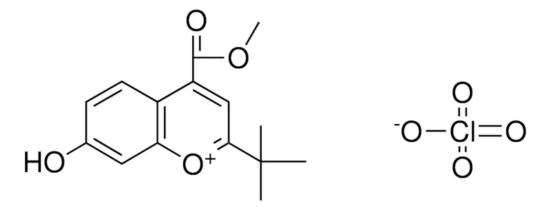 Sigma-Aldrich 2-TERT-BUTYL-7-HYDROXY-4-METHOXYCARBONYL-CHROMENYLIUM, PERCHLORATE,AldrichCPR