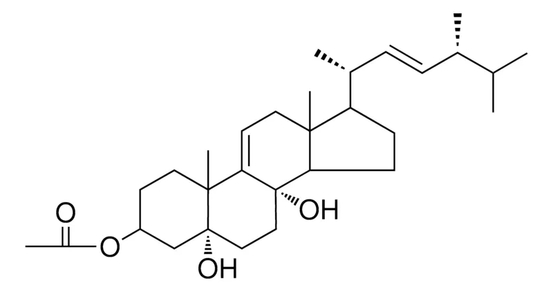 Sigma-Aldrich (22E)-5,8-DIHYDROXY-5-ALPHA,8-ALPHA-ERGOSTA-9(11),22-DIEN-3-BETA-YL ACETATE,AldrichCPR