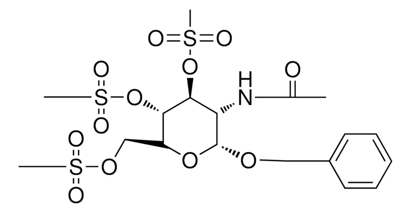 Sigma-Aldrich BENZYL 2-(ACETYLAMINO)-2-DEOXY-3,4,6-TRIS-O-(METHYLSULFONYL)-ALPHA-L-GLUCOPYRANOSIDE，AldrichCPR
