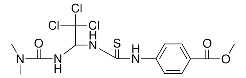 Sigma-Aldrich 4-(3-(2,2,2-TRICHLORO-1-(DIMETHYL-UREIDO)-ET)-THIOUREIDO)-BENZOIC ACID ME ESTER,AldrichCPR