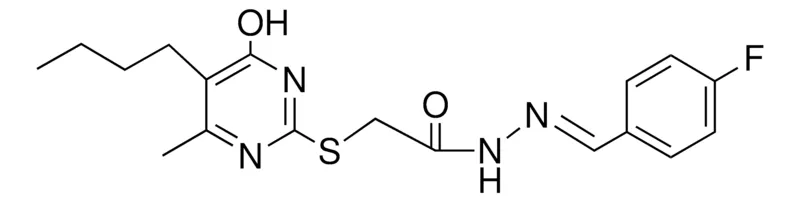Sigma-Aldrich 2-(5-BU-4-HO-6-ME-PYRIMIDIN-2-YLSULFANYL)-ACETIC ACID (F-BENZYLIDENE)-HYDRAZIDE,AldrichCPR