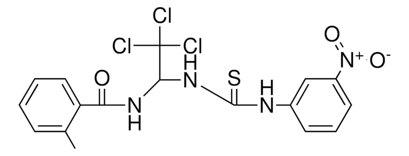 Sigma-Aldrich 2-METHYL-N-(2,2,2-TRICHLORO-1-(3-(3-NITRO-PHENYL)-THIOUREIDO)-ETHYL)-BENZAMIDE,AldrichCPR