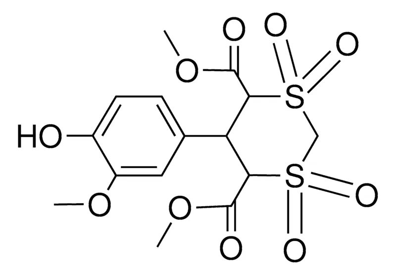 Sigma-Aldrich DIMETHYL 5-(4-HYDROXY-3-METHOXYPHENYL)-1,3-DITHIANE-4,6-DICARBOXYLATE 1,1,3,3-TETRAOXIDE，AldrichCPR