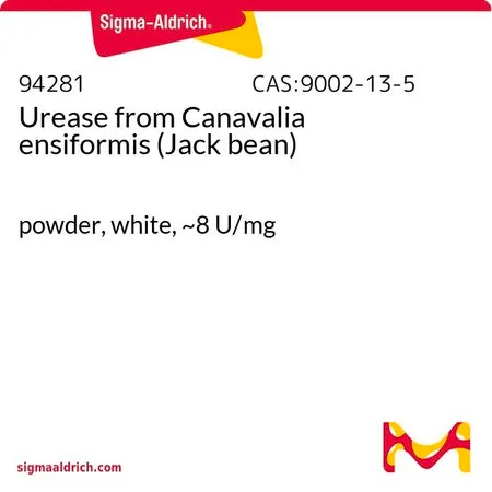 Sigma-Aldrich 尿素酶 来源于洋刀豆 （刀豆），粉末，白色，~8 U/mg