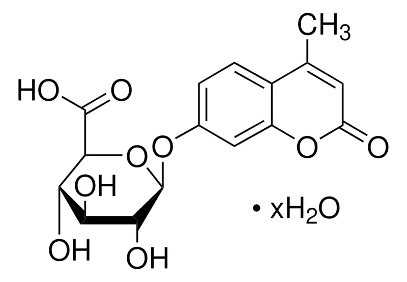 Sigma-Aldrich 4-甲基伞形基β-D-葡糖苷酸 水合物,β-葡萄糖醛酸酶底物,荧光性,≥99.0%(HPLC),粉末或晶体,适用于荧光