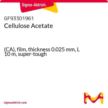 Sigma-Aldrich Cellulose Acetate，(CA)，薄膜，厚度0.025 mm，长度10 m，超韧