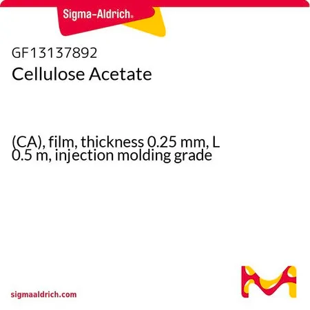 Sigma-Aldrich Cellulose Acetate，(CA)，薄膜，厚度0.25 mm，长度0.5 m，注塑级