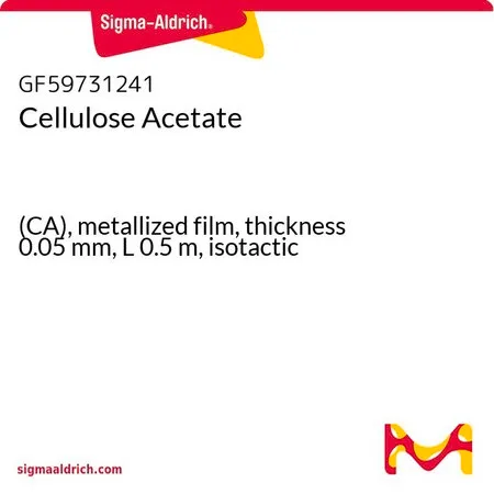Sigma-Aldrich Cellulose Acetate，(CA)金属化膜，厚度0.05 mm，长度0.5 m，等规