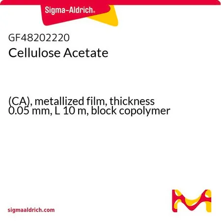 Sigma-Aldrich Cellulose Acetate，(CA)金属化膜，厚度0.05 mm，长度10 m，嵌段共聚物