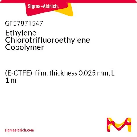Sigma-Aldrich Ethylene-Chlorotrifluoroethylene Copolymer，（E-CTFE），薄膜，厚度0.025 mm，L 1 m