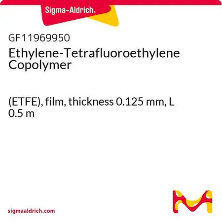 Sigma-Aldrich Ethylene-Tetrafluoroethylene Copolymer，（ETFE），薄膜，厚度0.125 mm，长度0.5 m