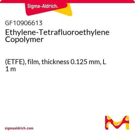 Sigma-Aldrich Ethylene-Tetrafluoroethylene Copolymer，（ETFE），薄膜，厚度0.125 mm，L 1 m