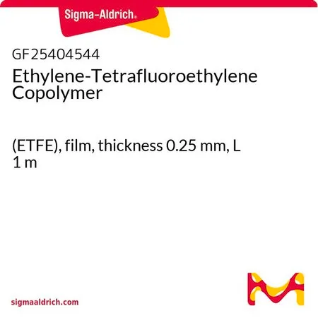 Sigma-Aldrich Ethylene-Tetrafluoroethylene Copolymer，（ETFE），薄膜，厚度0.25 mm，L 1 m