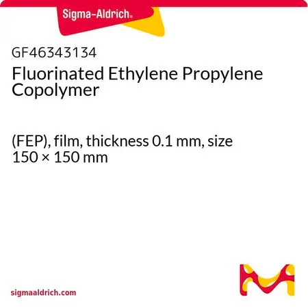 Sigma-Aldrich Fluorinated Ethylene Propylene Copolymer，(FEP)，薄膜，厚度0.1 mm，尺寸150 × 150 mm