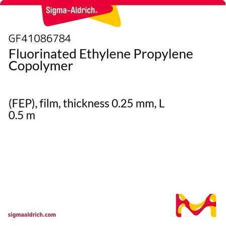 Sigma-Aldrich Fluorinated Ethylene Propylene Copolymer，(FEP)，薄膜，厚度0.25 mm，长度0.5 m