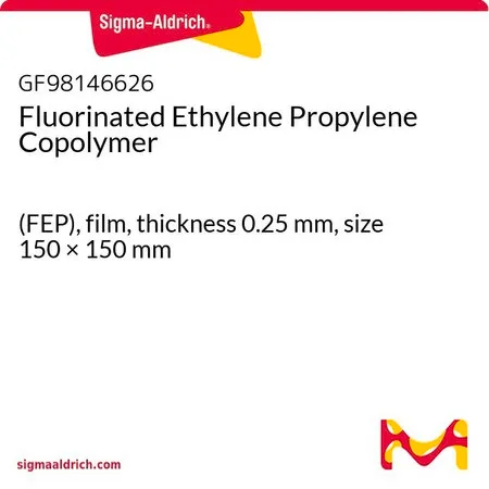 Sigma-Aldrich Fluorinated Ethylene Propylene Copolymer，(FEP)，薄膜，厚度0.25 mm，尺寸150 × 150 mm