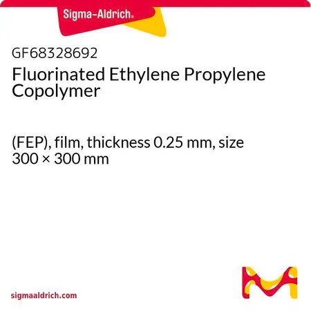 Sigma-Aldrich Fluorinated Ethylene Propylene Copolymer，(FEP)，薄膜，厚度0.25 mm，尺寸300 × 300 mm