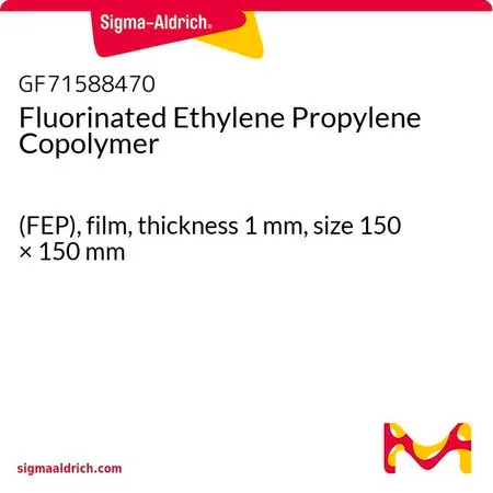 Sigma-Aldrich Fluorinated Ethylene Propylene Copolymer，(FEP)，薄膜，厚度1 mm，尺寸150 × 150 mm