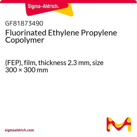 Sigma-Aldrich Fluorinated Ethylene Propylene Copolymer，(FEP)，薄膜，厚度2.3 mm，尺寸300 × 300 mm