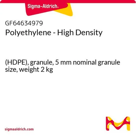 Sigma-Aldrich Polyethylene - High Density，（HDPE），颗粒，5 mm标称粒度，重量2 kg