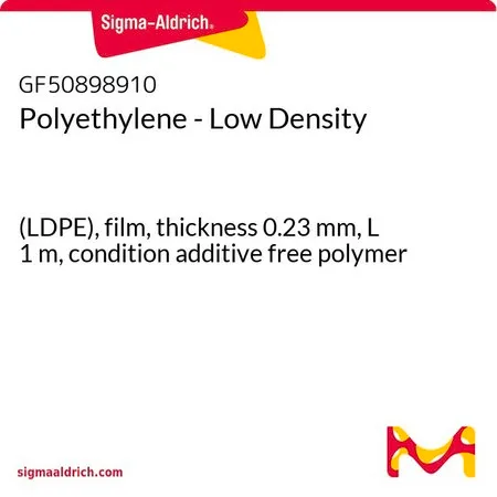 Sigma-Aldrich Polyethylene - Low Density，（LDPE），薄膜，厚度0.23 mm，L 1 m，条件无添加剂聚合物