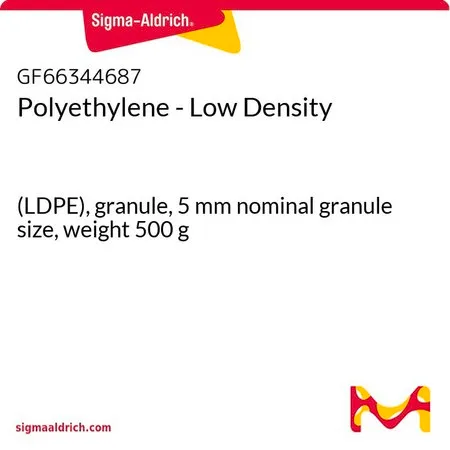 Sigma-Aldrich Polyethylene - Low Density，（LDPE），颗粒，5 mm标称粒度，重量500 g