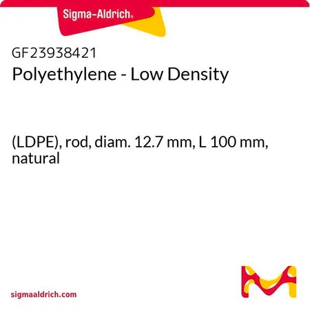 Sigma-Aldrich Polyethylene - Low Density，（LDPE），棒，直径12.7 mm，长度100 mm，天然色