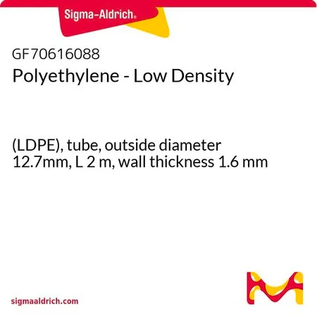 Sigma-Aldrich Polyethylene - Low Density，（LDPE），管，外径12.7mm，长度2 m，壁厚1.6 mm