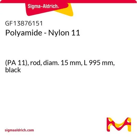 Sigma-Aldrich Polyamide - Nylon 11，(PA 11），杆，直径15 mm，长度995 mm，黑色