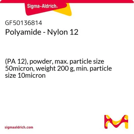 Sigma-Aldrich Polyamide - Nylon 12，(PA 12），粉末，最大粒径50微米，重量200克，最小粒径10微米