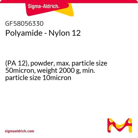 Sigma-Aldrich Polyamide - Nylon 12，(PA 12），粉末，最大粒径50微米，重量2000克，最小粒径10微米